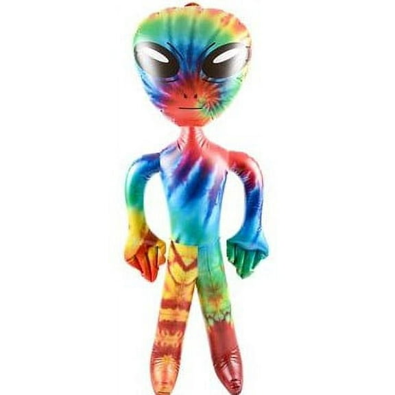 63" Inflatable TIE DYE ALIEN (1ct)