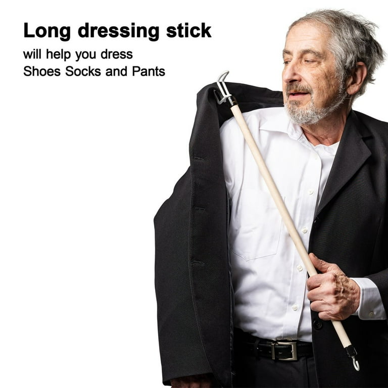 Hip Replacement Kit Set Of 7 includes 32" reacher grabber, sock aid, long shoe horn, dressing stick, leg lifter strap, button hook & zipper hook, Long ... Hip Replacement Kit Set Of 7 includes 32" reacher grabber, sock aid, long shoe horn, dressing stick, leg lifter strap, button hook & zipper hook, Long ...