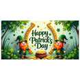 thumbnail image 4 of LUUFILx St Patricks Day Backdrop Banner Leprechaun Party Decor Lucky Charm Rainbow Background Holiday Decorations Balloons Props Celebration Gold Coins, 4 of 9