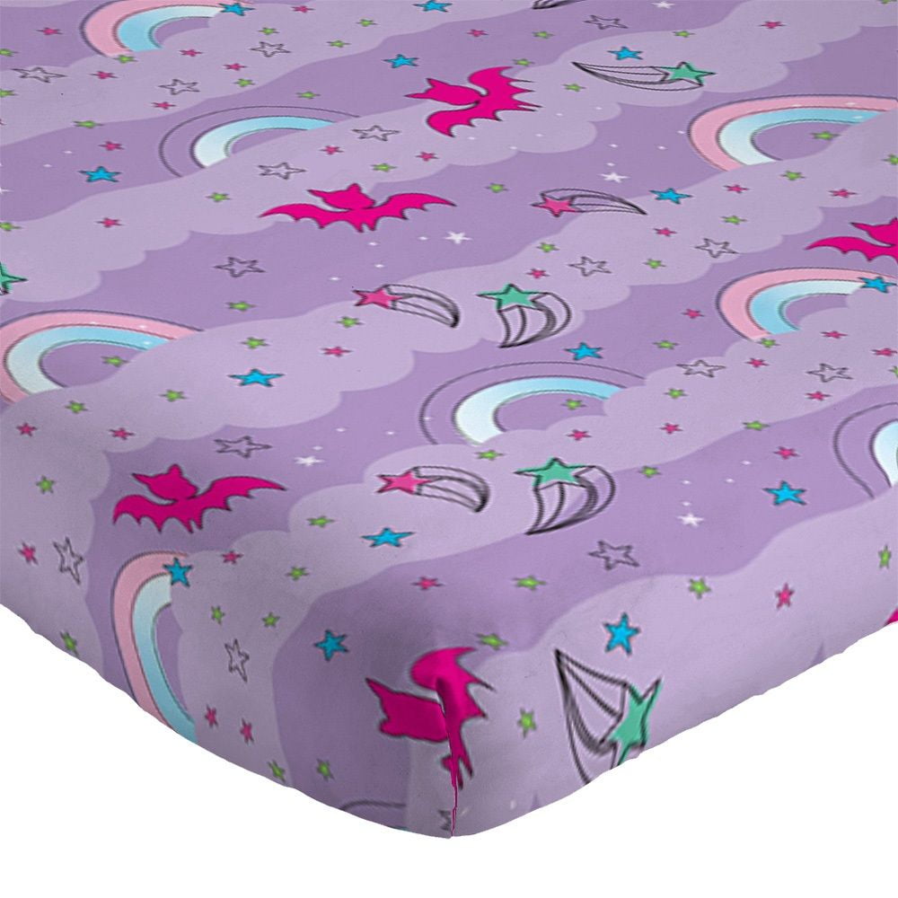 Vampirina Rainbow 6 Piece Twin Bed Set With Bonus Tote And Vampirina Rainbow 6 Piece Twin Bed Set With Bonus Tote And Decorative Pillow Kid S Bedding Com