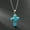 Turquoise Without Chain, variant on Natural Stone Agate Stone Cross Pendant Necklace