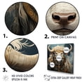 thumbnail image 3 of Designart "Silhouetted Baroque Yaks" Yaks Floater Framed Canvas Wall Art, 3 of 5