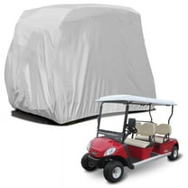 4 Passenger Golf Cart Cover 210D Oxford Waterproof Dustproof Roof Enclosure Rain Cover for EZ GO, Club Car,