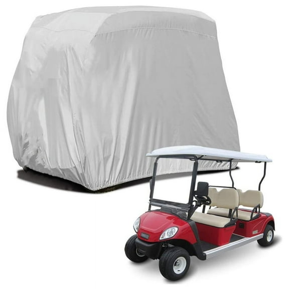 4 Passenger Golf Cart Cover 210D Oxford Waterproof Dustproof Roof Enclosure Rain Cover for EZ GO, Club Car,