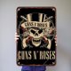 thumbnail image 3 of Placa de Metal Vintage Wdftyju Guns N Roses 30x40cm, 3 of 9