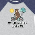 thumbnail image 4 of Inktastic My Godmother Loves Me Bear Boys or Girls Baby Bodysuit, 4 of 5