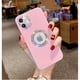 thumbnail image 1 of Funda de teléfono suave de cuero con purpurina ostentosa de cristal de diamante para iPhone 13 14 Pro Max 12 11 XS XR 7 8 Plus SE, funda de lujo Tan Jianjun unisex, 1 of 2