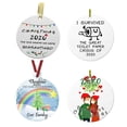 thumbnail image 3 of Dalazy 2020 Christmas Ornament Ceramic Holiday Xmas Tree Car Decorations Hanging Ornament Gift, 3 of 8