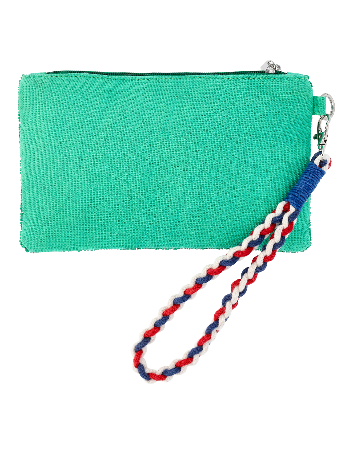 No Boundaries Women's Beaded Wristlet, Green Cherry