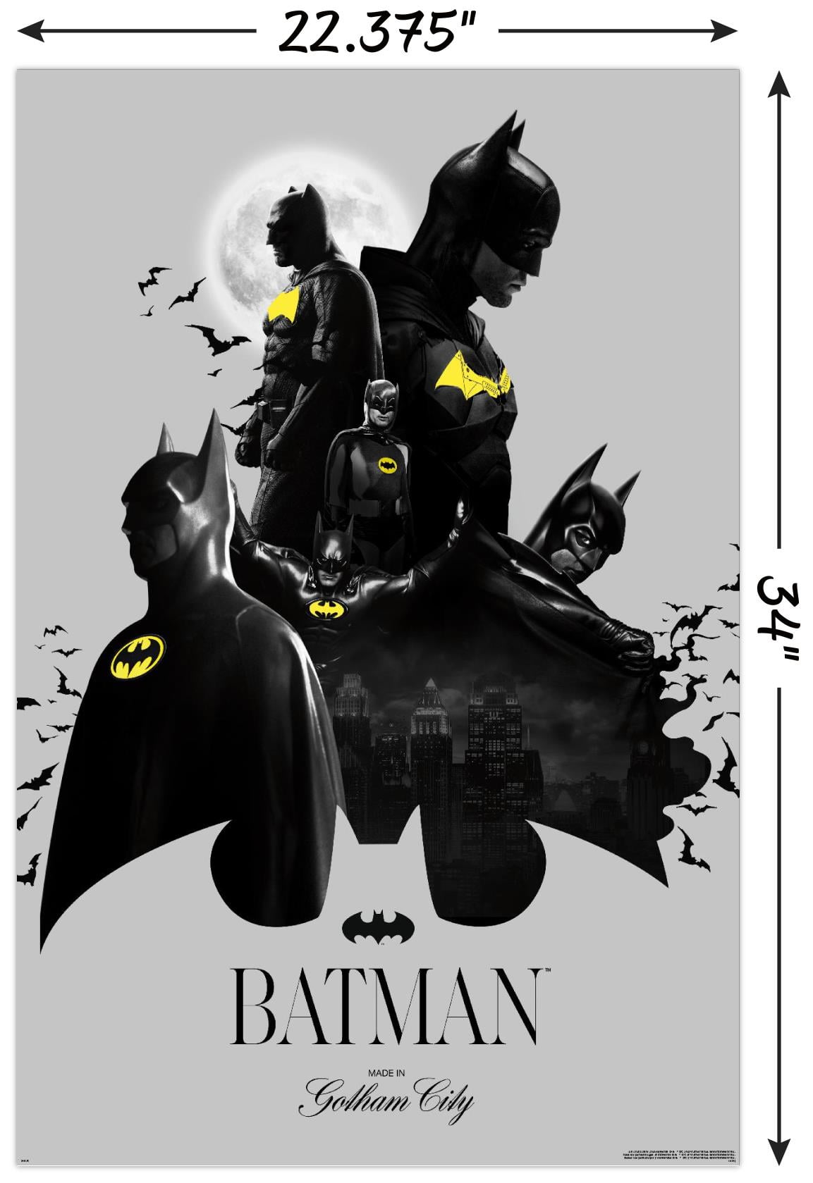 DC Comics Batman: 85th Anniversary - Batman Collage Wall Poster