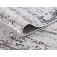 thumbnail image 5 of Woven Area Rug, 5' x 8' Area Rugs with Rubber Antislip Back, Soft Floor Carpet for Living Room Bedroom Office, Machine Washable Rugs, Gray, 5 of 7