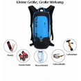 thumbnail image 3 of Outdoor Sports Backpack, Backpack with Back Protector for Unmatched Spine Protection, CE-certified Full Back Protector Lev1, Ventilated Adjustable Back Panel for Men Women (16L), 3 of 5