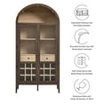 thumbnail image 3 of Modway Nolan Arched Bar Cabinet in Dark Walnut, 3 of 10