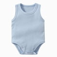 thumbnail image 2 of Baby Onesies Boy Baby Boy Girls Sleeveless Bodysuits Ultra Soft Tank Pajamas Infant Unisex Sleepwear, 2 of 4
