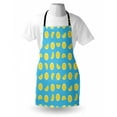 thumbnail image 3 of Yellow and Blue Apron Fresh Lemon Slices Fruit Happy Summer Sun Exotic Vacation Holiday Joy, Unisex Kitchen Bib Apron with Adjustable Neck for Cooking Baking Gardening, Sky Blue Yellow, by Ambesonne, 3 of 3