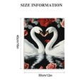 thumbnail image 3 of ZFLMY Swans Roses Romantic Canvas Wall Art Home Decor 12x16 12x16in, 3 of 5