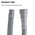 thumbnail image 5 of 2M Tubes Washing Machine  Fully Automatic Drum Washer Hose Drain Pipe Down Pipes Extended Extension Tube, 5 of 5