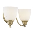 thumbnail image 2 of Livex Lighting Somerville 2 Bath Light in Antique Brass, 2 of 12