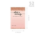 thumbnail image 5 of Koyal Wholesale Share a Memory Cards, Pink with Rose Gold Glitter Cards for Wedding, Memories, 4" x 6", 52-Pk, 5 of 5