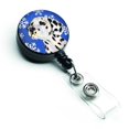 thumbnail image 1 of Dalmatian Winter Snowflakes Holiday Retractable Badge Reel, 1 of 1