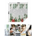 thumbnail image 4 of Christmas Poinsettia Cloth Napkins Set of 8 Reusable Dinner Napkins, Xmas Eucalyptus Botanical Grey Cocktail Napkin Washable Table Napkins for Wedding/Holiday Party/Baby Shower 20"x20", 4 of 7