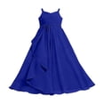 thumbnail image 6 of Gelikeya Quinceanera Dresses Father Daughter Dance Girls Long Formal Dress Bridesmaid Flower Girl Flowy Chiffon Maxi Dresses Wedding Party Pageant Gown Cute Summer Clothes BU2, 7-8 Years, 6 of 6