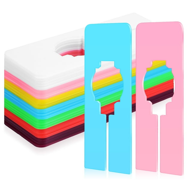 Miangastore 30 Pcs Séparateurs de Placard Rectangulaires en Plastique Réutilisables pour Vêtements