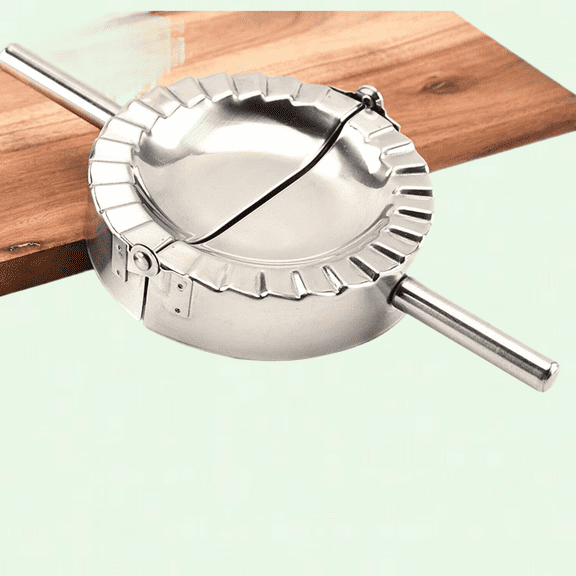 Stainless Steel Ravioli Mold with Handles, 5-Inch Dumpling Press Maker for Wonton, Pierogie, Empanada, and More