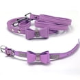 thumbnail image 2 of Mumup Dazzling Rhinestone Dog Collar with Soft Fabric and Crystal Bow Tie - Elegant and Glamorous Puppy Collars for Small Dogs with Leash, 2 of 6