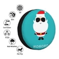 thumbnail image 4 of Goofa Cute Santa Claus Pattern Universal Tire Cover for Jeep, SUV, Truck, and Trailer – Waterproof, UV-Resistant,Easy to Install, Fits 14"-17" Tires-15 inch, 4 of 6