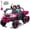 Pink, variant on Xuanlur 24V Ride On Toys for Big Kids W/20" Seat, 4WD 6X6 2 Seater Ride On Dump Truck with Remote Control, 3 Speeds, High Efficiency Battery, 4X100 Motors, Music, Ride On Car for Boys Girls, Pink