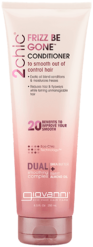 Giovanni 2chic Frizz Be Gone Conditioner with Shea Butter, Sweet Almond Oil, Jojoba, No Parabens, Sulfate Free, 8.5 oz