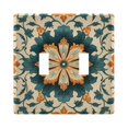 thumbnail image 3 of 3 Gang Switch Covers Retro Floral Pattern Light Wall Plate Home Faceplate Switch Plates 6.37”x4.48”, 3 of 8