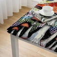 thumbnail image 5 of WYYP Mushroom Words Psychedelic Art Square Tablecloth Outdoor Picnic Camping and Indoor Kitchen Dining Party 100% Polyester Fiber 46*46, 5 of 8
