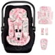 thumbnail image 1 of Soporte para cabeza infantil DILIMI con inserto para asiento de coche, flor rosa, 1 of 8