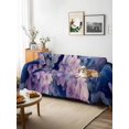 thumbnail image 3 of Vintage Hydrangea Couch Cover, Spring Purple Flowers Garden Plants Sofa Cover Blanket for 2 Seat Cushion, Sectional Sofa Slipcover Furniture Protector for Living Room Bedroom 71''x102'', 3 of 9