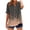 Khaki#2, variant on Women's Floral Embroidered V-Neck Short Sleeve Top, Linen Look Crinkle Cotton Button Down Casual Blouse Loose Fit T-Shirt S-2XL