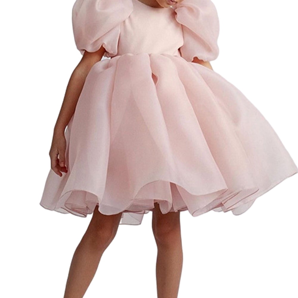 Toddler Kids Girl Birthday Princess Dress Outfit Party Vest Tops+Tutu Skirt Set 