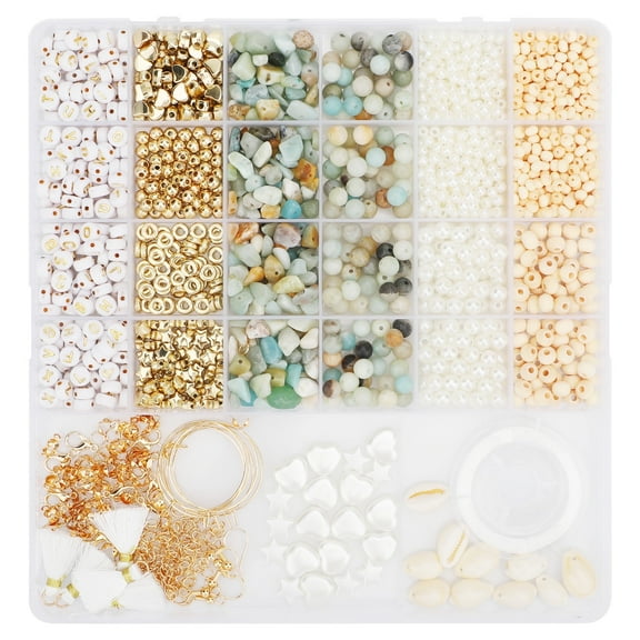 TSV Jewelry Making Supplies Kit, Natural Stone Beads for DIY Craft Bracelet Necklace Earrings