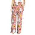 thumbnail image 3 of Uemuo Rabbit So Cute Pattern Women's Wide Leg Palazzo Lounge Pants with Pockets Light Weight Loose Comfy Casual Pajama Pants-Large, 3 of 9