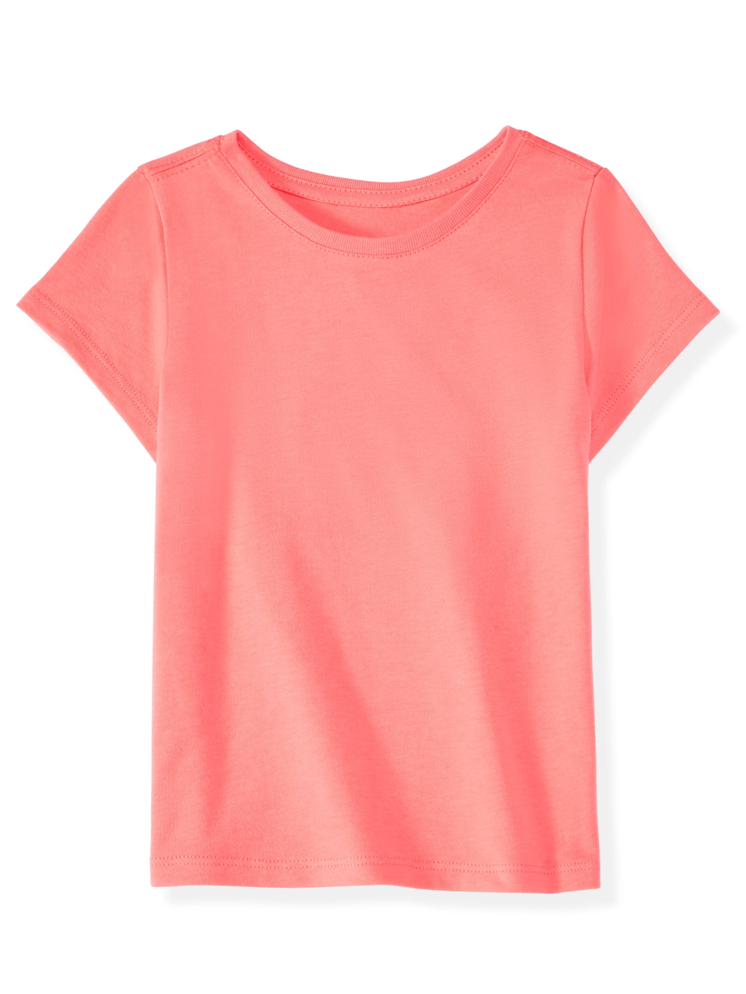 Garanimals Newborn, Baby & Toddler Girl Cotton Short-Sleeve Solid T-Shirts, 3-Pack, Sizes 0-6T