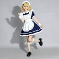thumbnail image 5 of Levmjia Women Maid Costume Set Short Sleeve Dress Bow Tie Soft Cute Fashion Outfit Halloween Theme Party Carnival Holiday Themed, 5 of 9