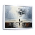 thumbnail image 2 of Designart "Coastal Minimalism silence I" Landscapes Floater Framed Canvas Art Print, 2 of 7
