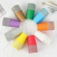 thumbnail image 2 of 100 Pcs Disposable Paper Cups Kids Color 9 Oz 250ml Paintable And Drinkable Paper Cups, 2 of 5