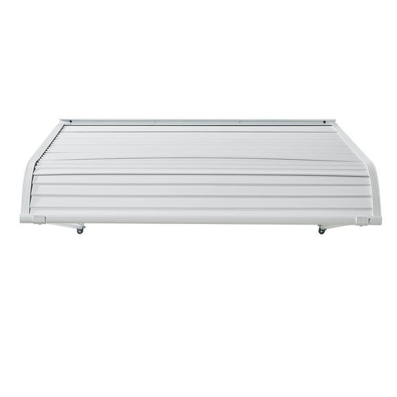 KFFKFF Aluminum Awning 40 x 42 in, Sturdy Window and Door Canopy, Lightweight and Durable Aluminum Exterior Cover for Protection Against Rain, Snow, and Sunlight at Entrances, Windows, Patios