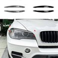 thumbnail image 3 of Car Front Headlight Cover Head Light Lamp Eyelid Eyebrow Trim ABS for X5 E70 2008-2013, 3 of 5