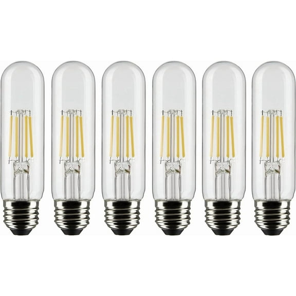 SATCO S21344 T10 LED Light Bulb 5.5 Watt E26 Medium Base 2700K Dimmable (6 Pack)
