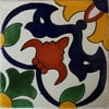 4.2x4.2 Hortensia Talavera Mexican Tile, Set of 9 pcs