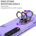 thumbnail image 5 of For Samsung Galaxy Z Fold4 5G Case Rotate Ring Kickstand Hard PC Protective Phone Cover, 5 of 5