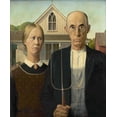 thumbnail image 3 of American Gothic (Artist: Grant Wood) c. 1930, Masterpiece Classic (36x54 Giclee Gallery Art Print, Vivid Textured Wall Decor), 3 of 3